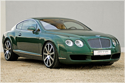 самый быстрый автомобиль MTM Bentley Continental GT и шины Dunlop SP Sport Maxx